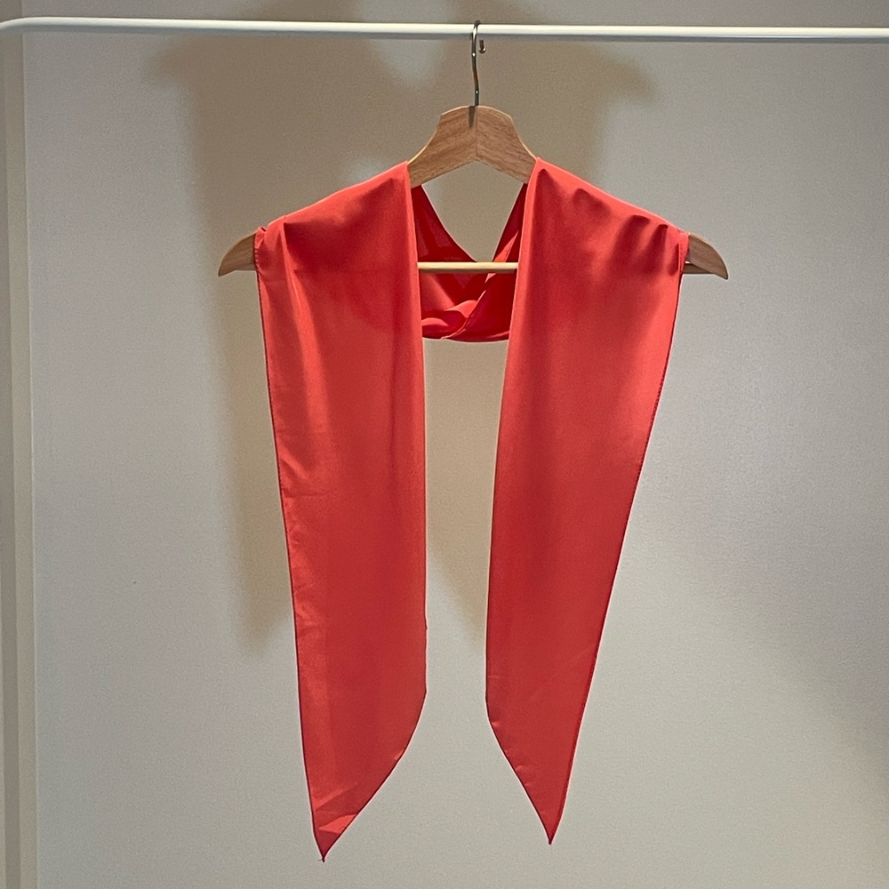 Elegant Pink Silk Scarf